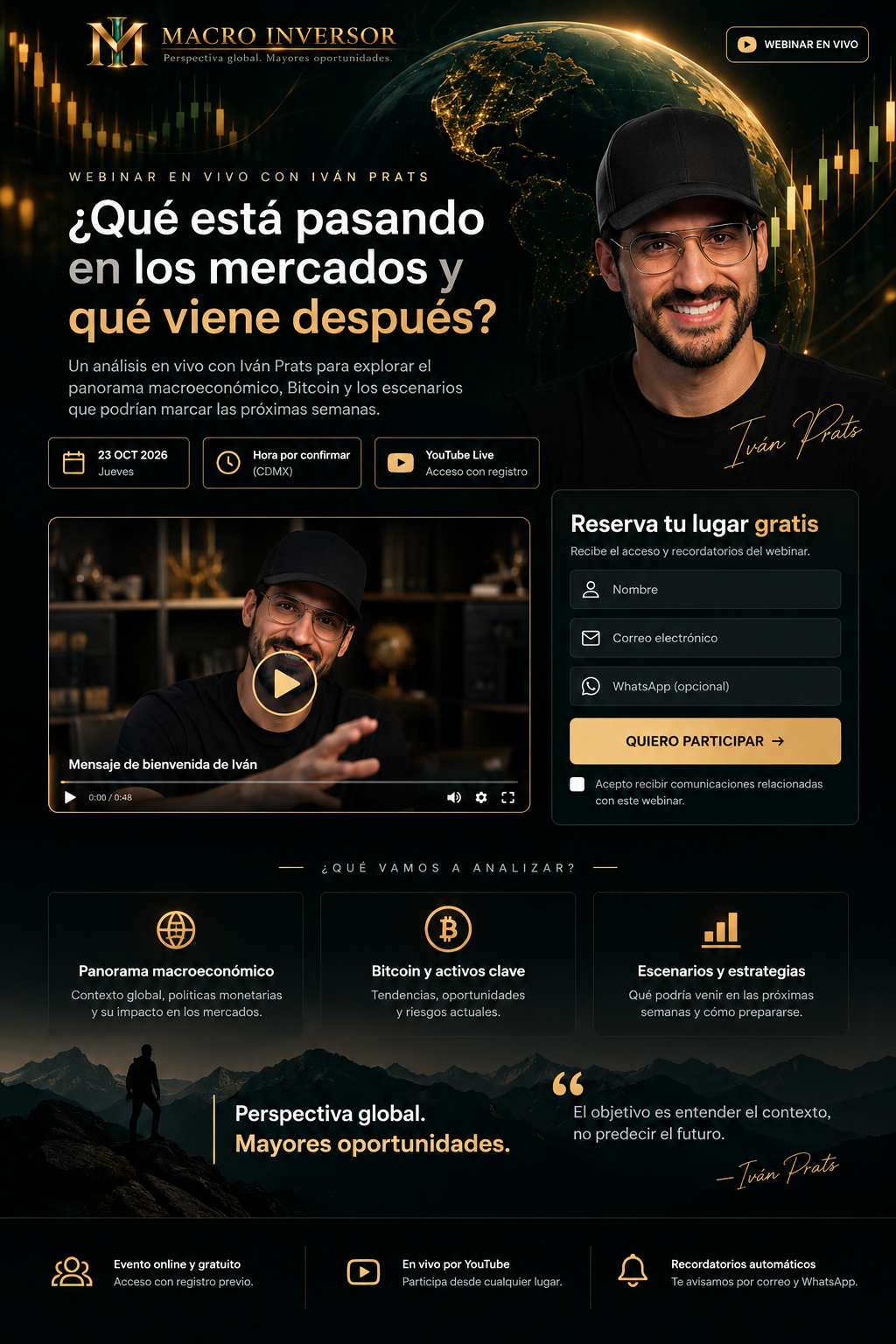 Diseño Macro Inversor: Iván Prats, webinar y registro